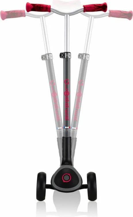 Otroški skuter Globber MASTER PRIME, črno-rdeč