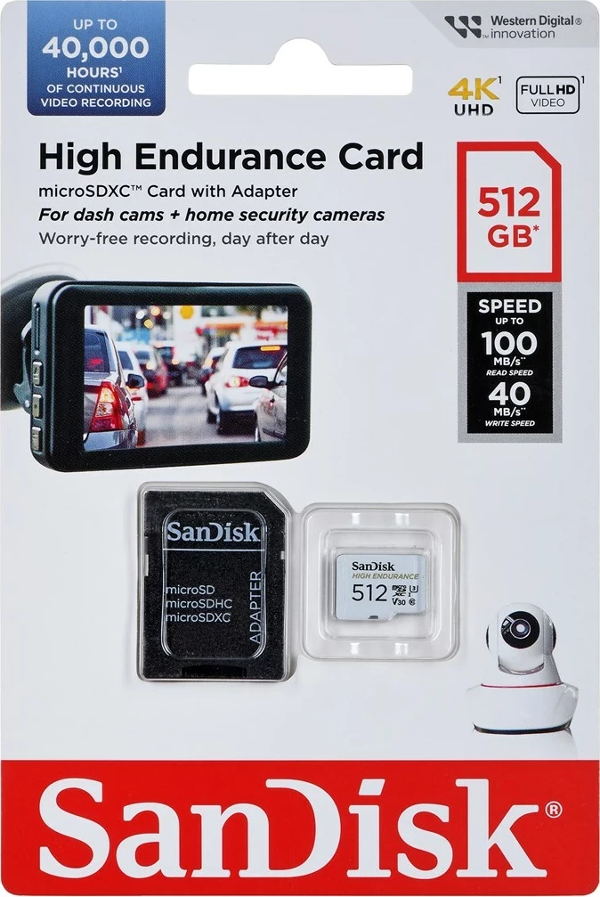 Kartica pomnilnika SanDisk SDSQQNR-512G-GN6IA 512 GB MicroSDXC, bela