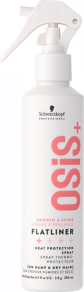 Sprej za zaščito las pred toploto Schwarzkopf Professional Osis+ Flatliner unisex, 200 ml
