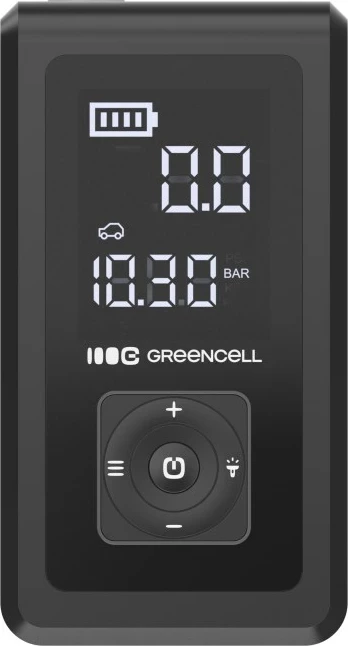 Powerbank 8000 mAh, črn s svetlo zelenimi detajli, Green Cell CJSGC03