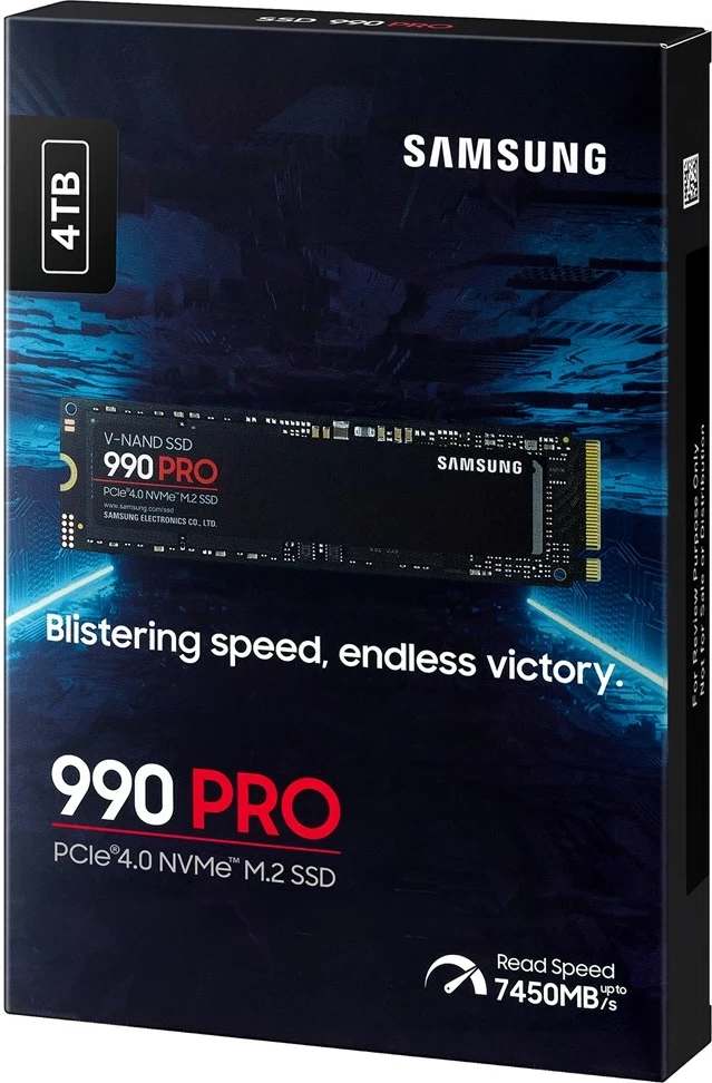 SSD, 4 TB, M.2, PCI Express 4.0, NVMe, V-NAND MLC Samsung 990 PRO