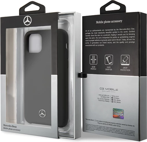 Ovitek Silicone Line za iPhone 11 Pro, Mercedes MEHCN58SILBK, črn