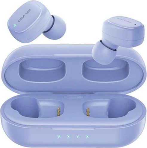 Brezžične slušalke AWEI T13 Pro TWS z enim polnilnim etuijem, vijolične