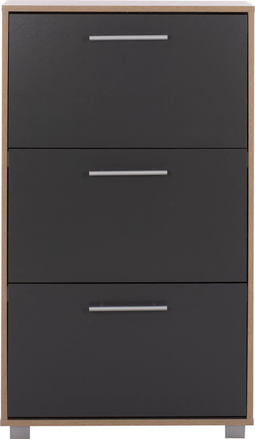 Lesena omara za čevlje DAVINA FH2221.04 sonama-siva 3 položaji 62x24x110 cm