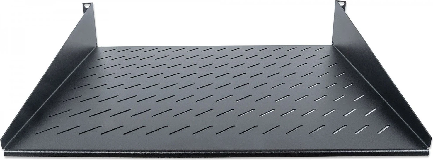 Perforirana polica 2U, 400 mm, za 19" Rack, Intellinet 712514, črna