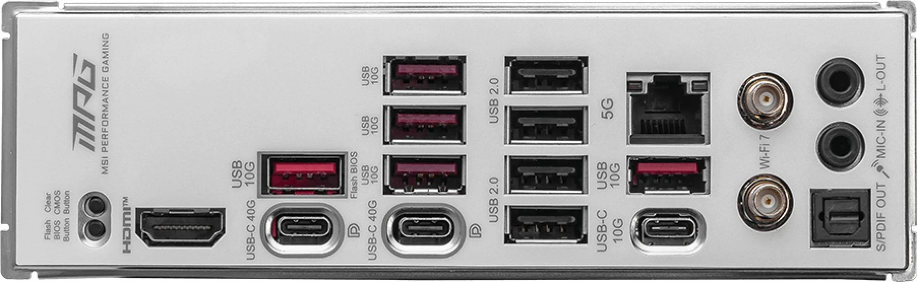 Matična plošča MSI MPG X870E EDGE TI WIFI, AM5, 256 GB, DDR5, bela