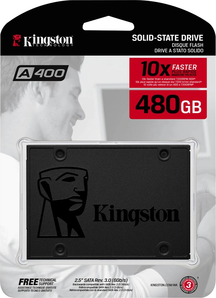 SSD disk 480 GB, 2,5'', Kingston A400