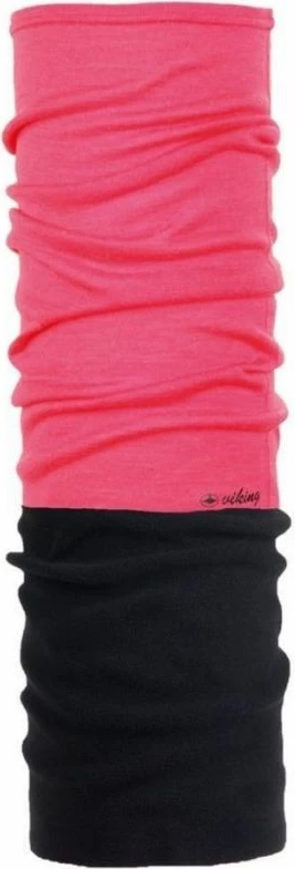 Bandana iz merino Polartec materiala, črna in rožnata, za moške in ženske – Viking
