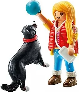 Set igrač Playmobil My Life 71738, dekle s pastirskim psom, plastika