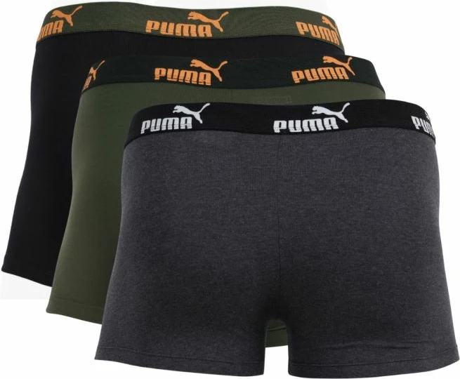 Boksarice za moške, Puma, črne/zelene/sive