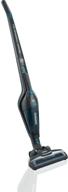 Sesalnik na baterijo 2in1, 20 V, brez vrečke, črn z modrimi detajli, Leifheit Rotaro PowerVac