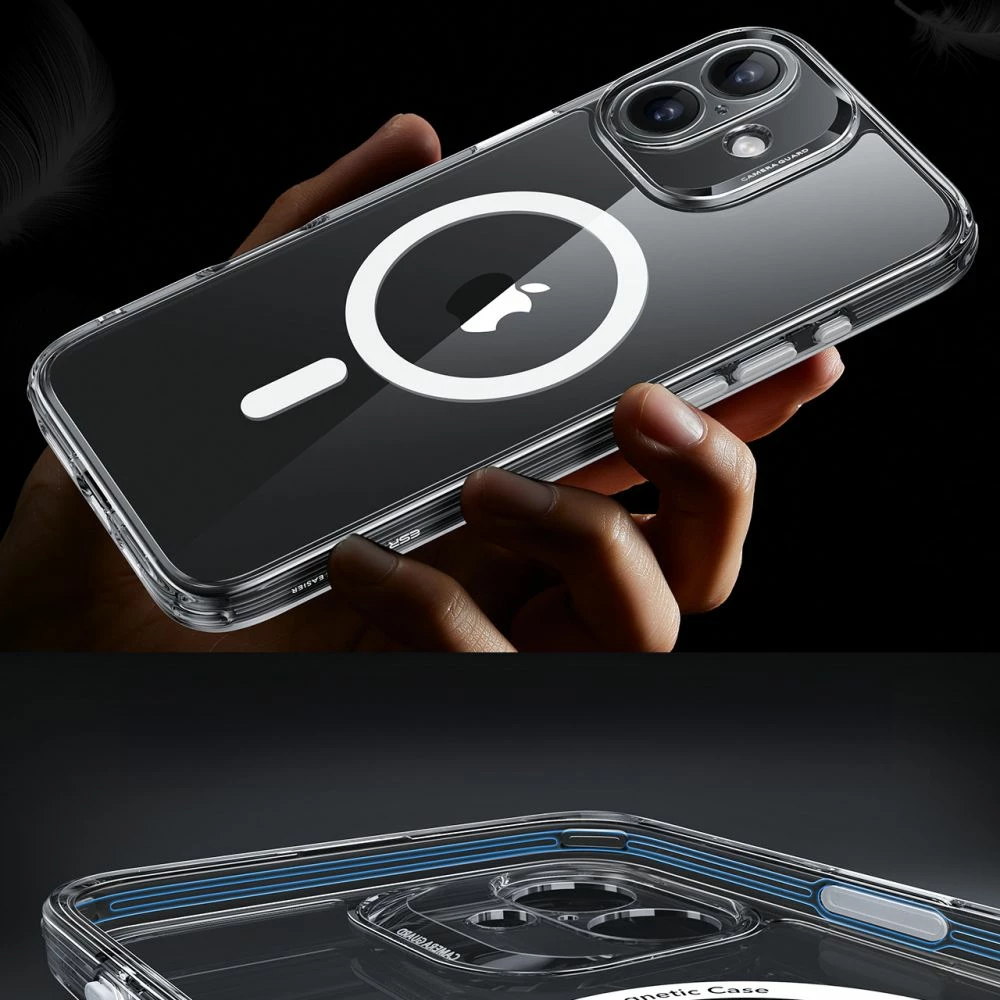 Prozoren zaščitni komplet HaloLock za iPhone 16, ESR Classic Pro, z MagSafe in zaščitnim steklom