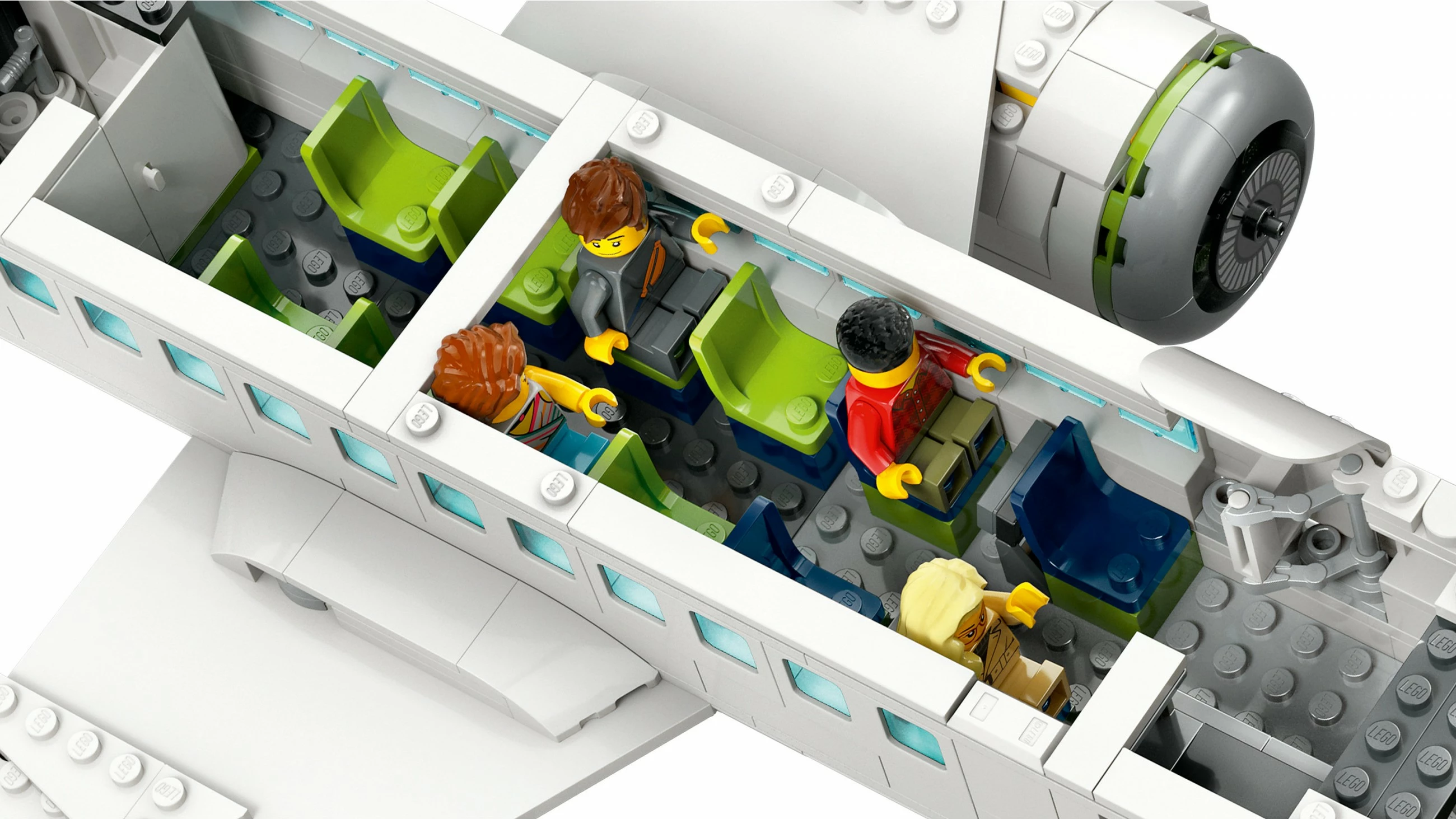 Set gradnje potniškega letala LEGO City, 913 kosa, večbarven