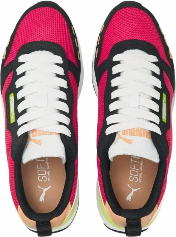 Atletke za ženske Puma, bele s črnimi in roza detajli