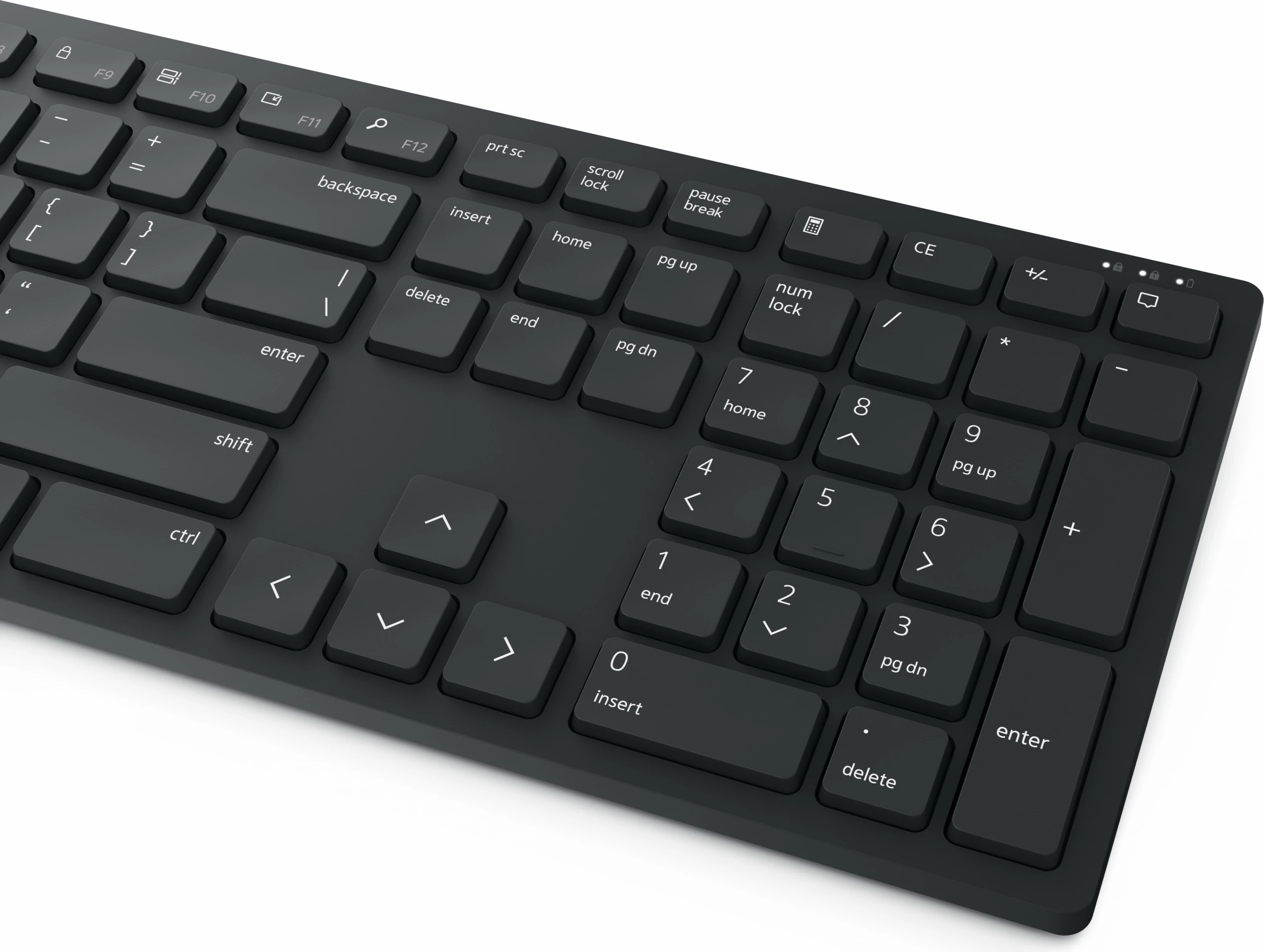 Polna velikost brezžična tipkovnica in miška DELL KM5221W, QWERTZ, črna