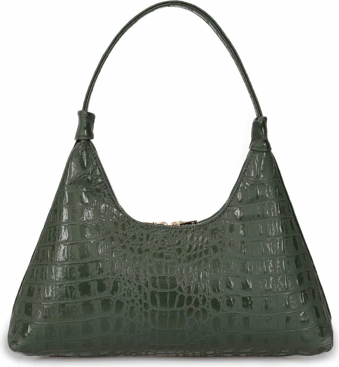 Torba za čez ramo, Lucky Bees model 505, zelena krokodil