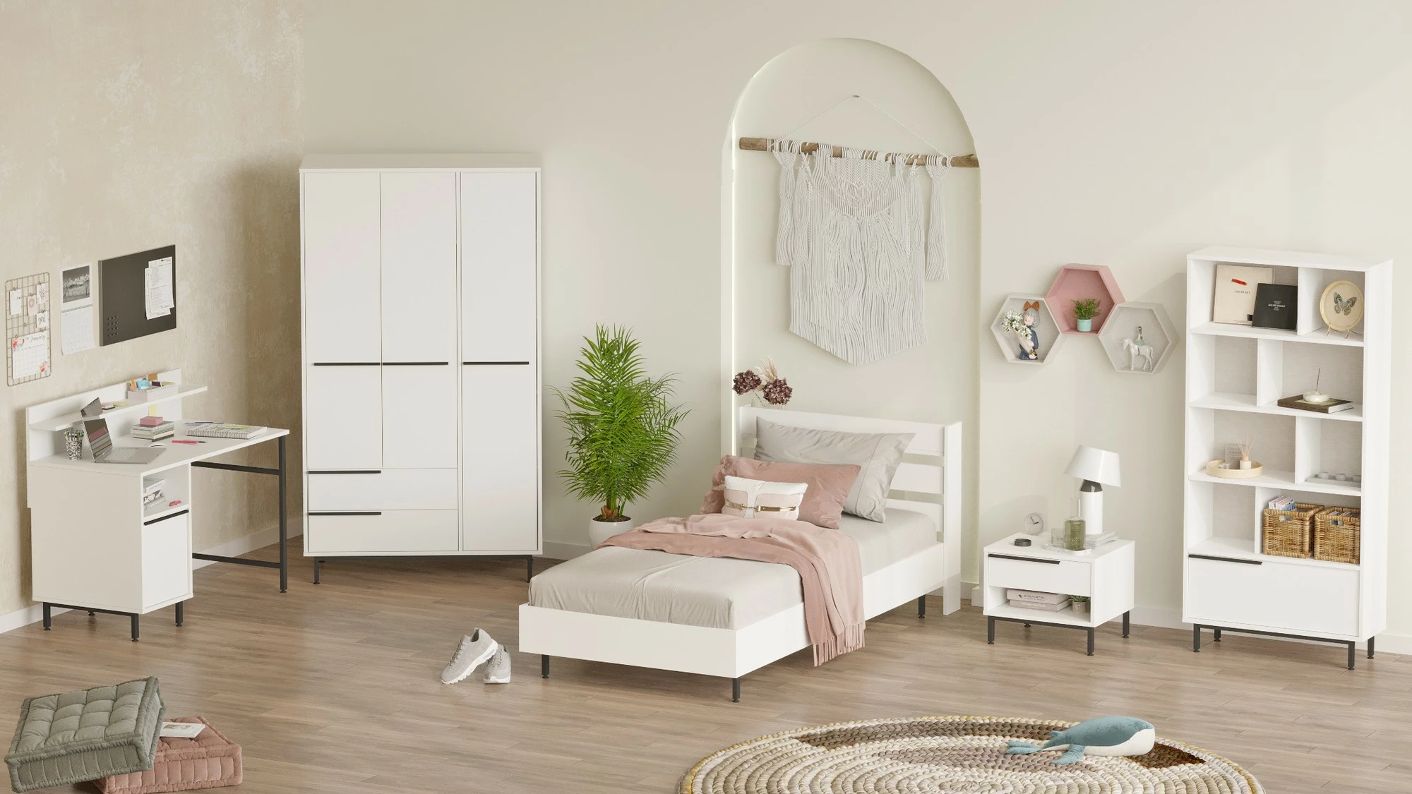 Komplet sobe za najstnike Skye Decor, ON25-W