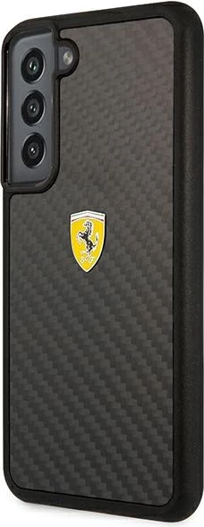 Ovitek iz ogljikovih vlaken Ferrari On Track za Samsung Galaxy S22+, črn