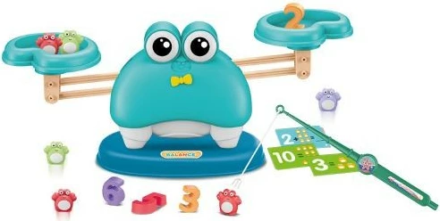 Aritmetična tehtnica 4-v-1 z magneti, izobraževalna igrača ASKATO, komplet, večbarvna, za otroke