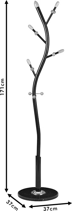 Stojalo za oblačila Sergio, kovina bela-naravna, 37x171 cm