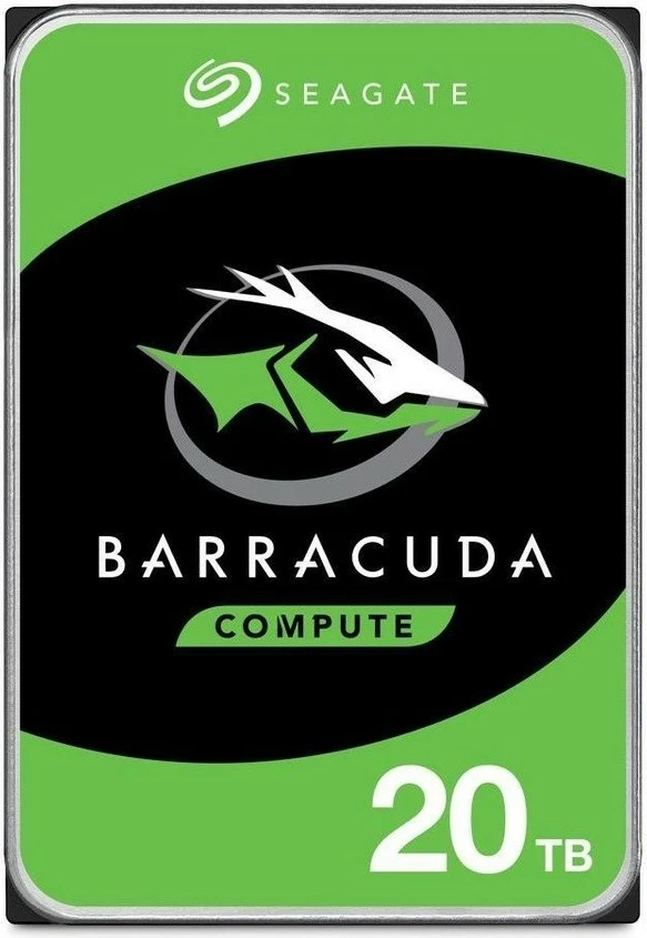 Notranji trdi disk 20TB 3,5" 7200rpm SATA Seagate Barracuda, zelen