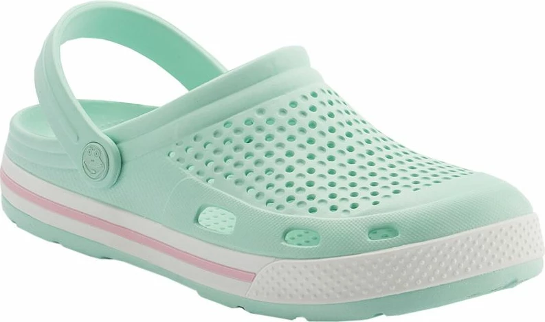 Ženske copate Coqui Lindo, bele in zelene