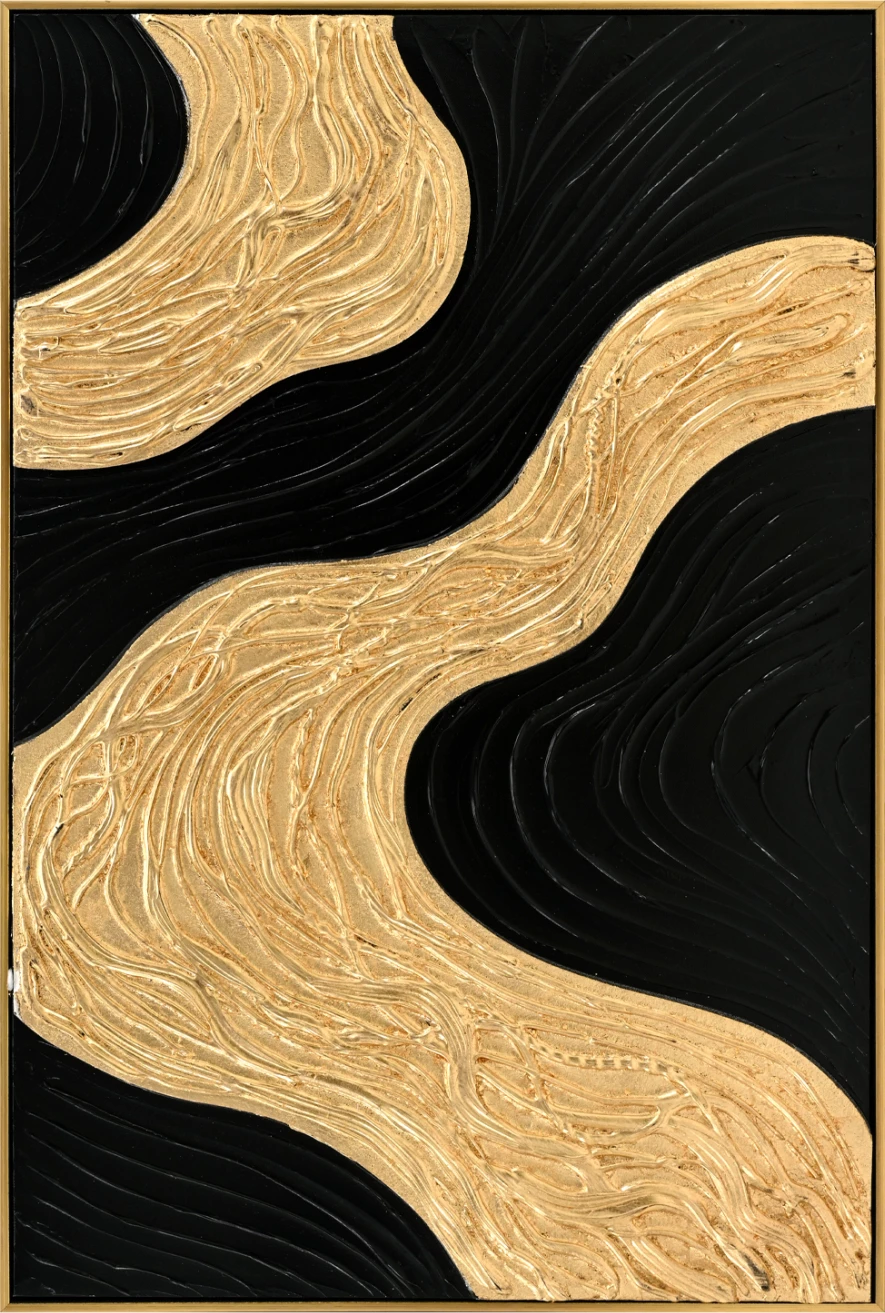 Stenska slika 3D FH4548.01 z bež PS okvirjem - ročno izdelane oblike 62x4,5Χ92Hcm