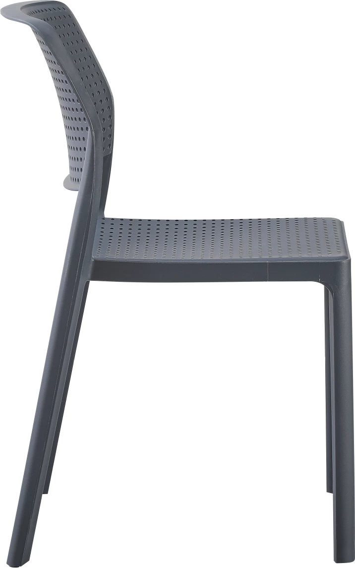 Stol za zunanjo uporabo COMFEE FH6101.03 iz polipropilena v sivi barvi 41x57x82H cm