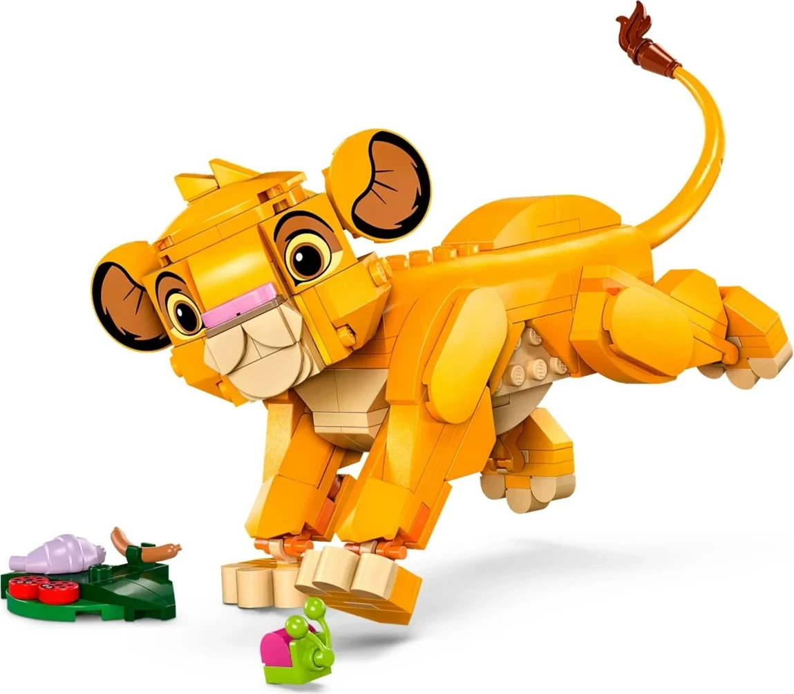 Figura Simba iz LEGO Disney 43243, za otroke 6+, rumene barve