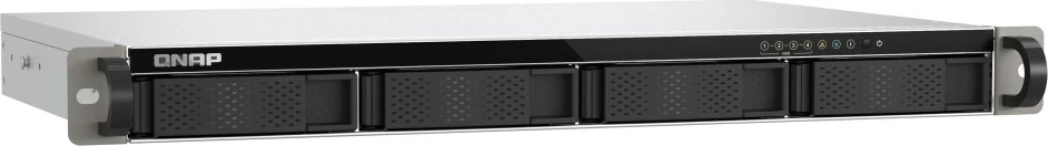 NAS QNAP TS-433eU, 4 GB RAM, 1U rack, brez diskov, črn